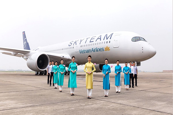 Máy bay Skyteam của Vietnam Airlines